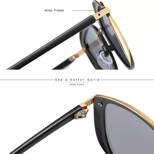Chic Vintage Polarized Cat Eye Sunglasses for Women