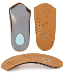 Arch Support Cowhide Insoles for Plantar Fasciitis & Foot Comfort