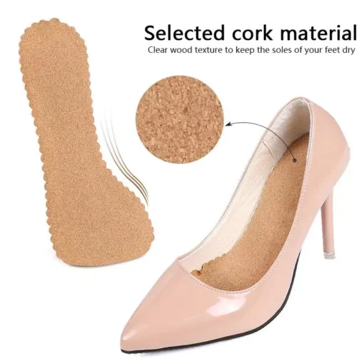 Cork Non-slip Shoe Pads: Ultimate Comfort for Women’s Sandals and High Heels