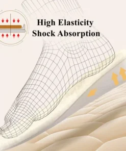 Winter Warm Height Increase Insoles – 1Pair Sports Shock Absorption Shoes Insole
