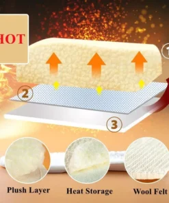 Winter Warm Height Increase Insoles – 1Pair Sports Shock Absorption Shoes Insole