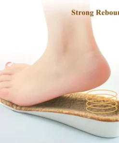 Winter Warm Height Increase Insoles – 1Pair Sports Shock Absorption Shoes Insole