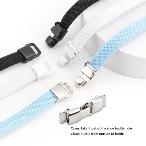 Hook Lock No Tie Shoelaces – Elastic Laces for Sneakers