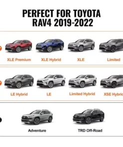Toyota RAV4 2019-2023 Aluminum Roof Rack Cross Bars with 260lbs Capacity & Locks