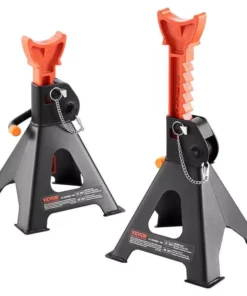 Heavy-Duty Double Locking Jack Stands 3/6 Ton Capacity