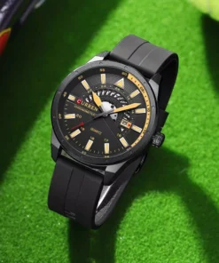 Luxury Waterproof Sport Watch with Silicone Band