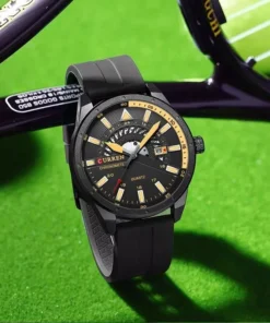 Luxury Waterproof Sport Watch with Silicone Band