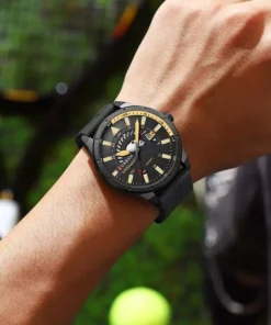 Luxury Waterproof Sport Watch with Silicone Band