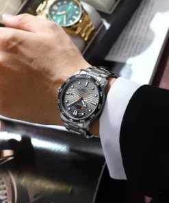 Elegant Stainless Steel Quartz Watch