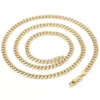 Gold Cuban Link Chain Necklace for Men