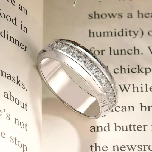 Sterling Silver Wedding Ring for Men