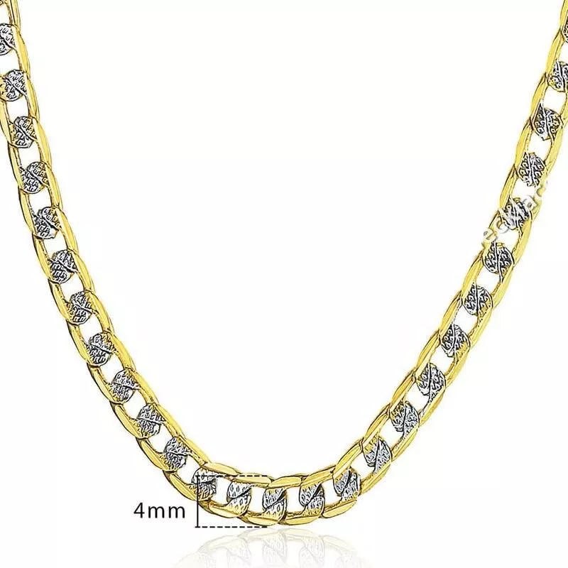 Trendy Unisex 4mm Cuban Link Chain Necklace