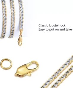 Trendy Unisex 4mm Cuban Link Chain Necklace