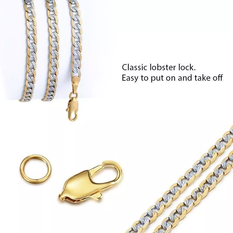 Trendy Unisex 4mm Cuban Link Chain Necklace