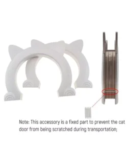 Versatile 4-Way Locking Pet Door for Cats and Small Dogs