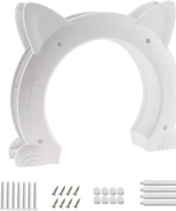 Versatile 4-Way Locking Pet Door for Cats and Small Dogs