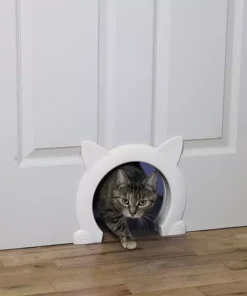 Versatile 4-Way Locking Pet Door for Cats and Small Dogs