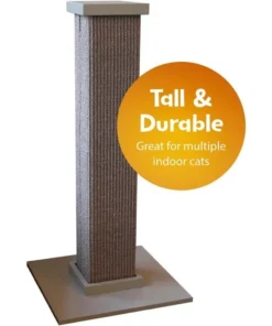 Large 32″ Gray Sisal Fiber Cat Scratching Post