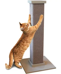 Large 32″ Gray Sisal Fiber Cat Scratching Post