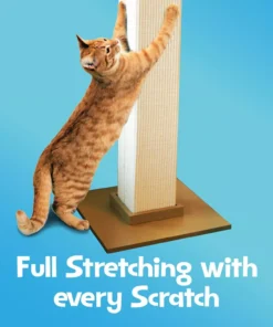 Large 32″ Gray Sisal Fiber Cat Scratching Post