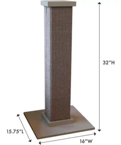 Large 32″ Gray Sisal Fiber Cat Scratching Post