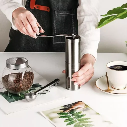 Compact Stainless Steel Manual Coffee Grinder