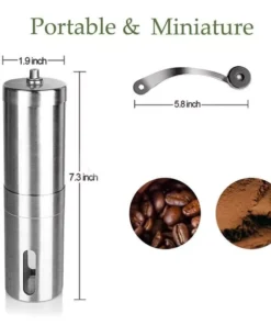 Compact Stainless Steel Manual Coffee Grinder