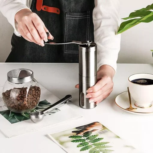 Compact Stainless Steel Manual Coffee Grinder