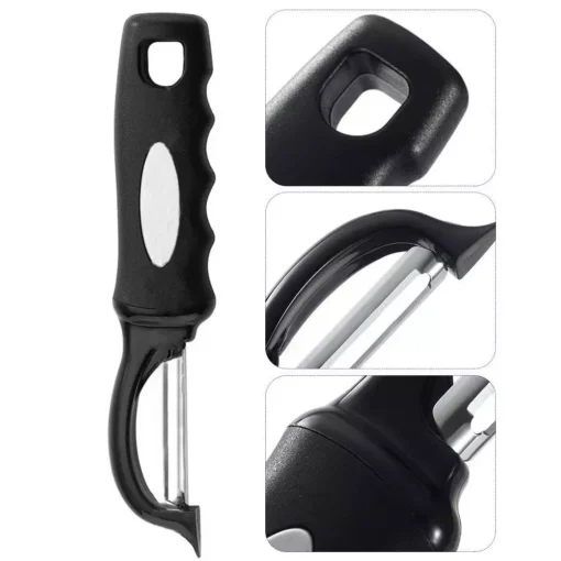 Black Stainless Steel Vegetable Peeler