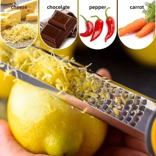 Versatile Stainless Steel Zester & Cheese Grater