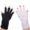 UV Protection Fingerless Gloves for Gel Nail Lamp & Outdoor Activities