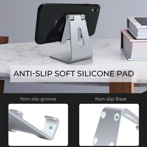 Universal Metal Desk Phone and Tablet Stand