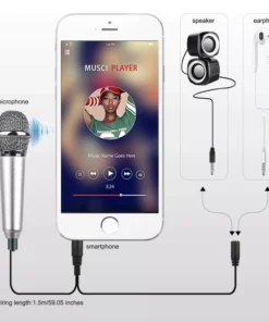 Compact 3.5mm Stereo Mini Microphone