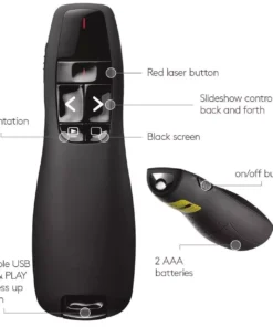 Effortless Presentation Wireless Clicker for PowerPoint and Automated Controls
