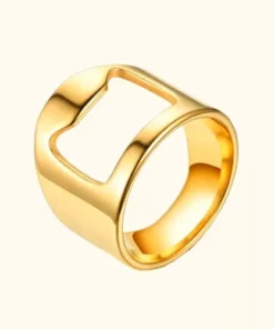 Stainless Steel Punk Ring Bottle Opener – Party Essential, Fashionable Beer Accessory