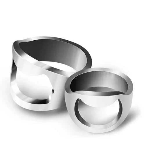 Stainless Steel Punk Ring Bottle Opener – Party Essential, Fashionable Beer Accessory - Image 5