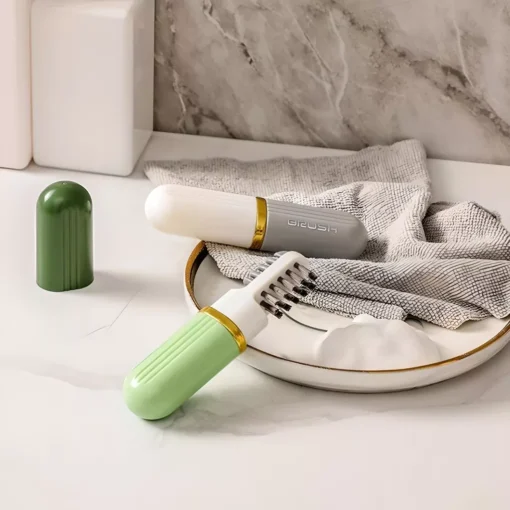 3-in-1 Eco-Friendly Portable Cleaning Brush with Liquid Dispenser - Image 2