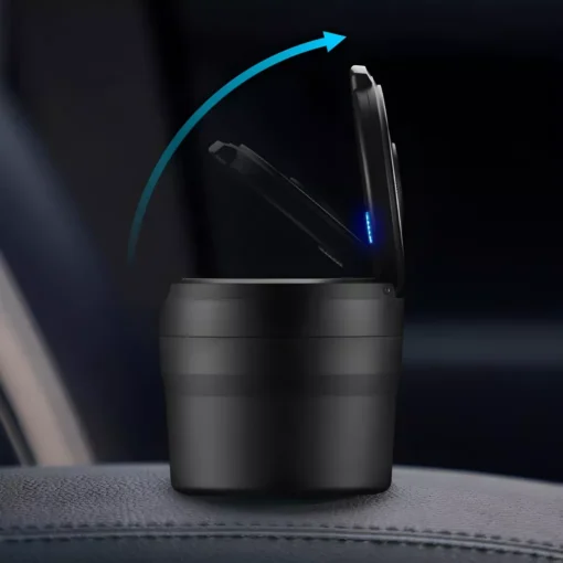 Portable LED-Lit Pop-up Car Ashtray - Image 3