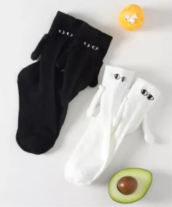 Magnetic Attraction Cartoon Eye Couple Socks