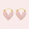 Elegant Heart-Shaped Earrings