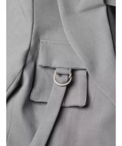 Chic Patchwork Windbreaker Trench Coat for Women