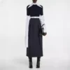 High-Waisted Vintage Pleated Midi Skirt for Women