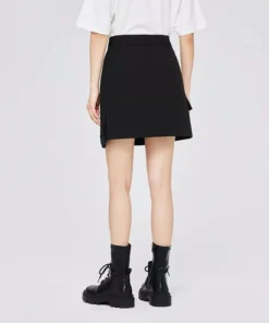 Chic High-Waist Knee-Length Skirt
