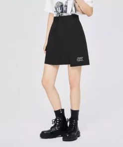 Chic High-Waist Knee-Length Skirt