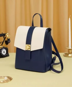 Versatile Leather Fashion Backpack