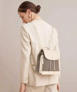 Trendy Oxford Microfiber Backpack for Teenage Girls