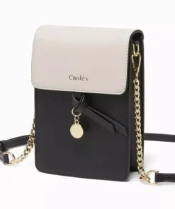 Chic Leather Crossbody Phone Purse with Tassel