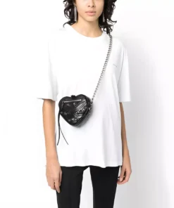 Elegant Heart Small Tote Handbag