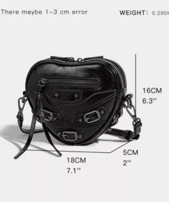 Elegant Heart Small Tote Handbag