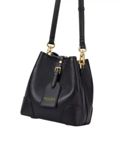 Elegant Leather Bucket Bag